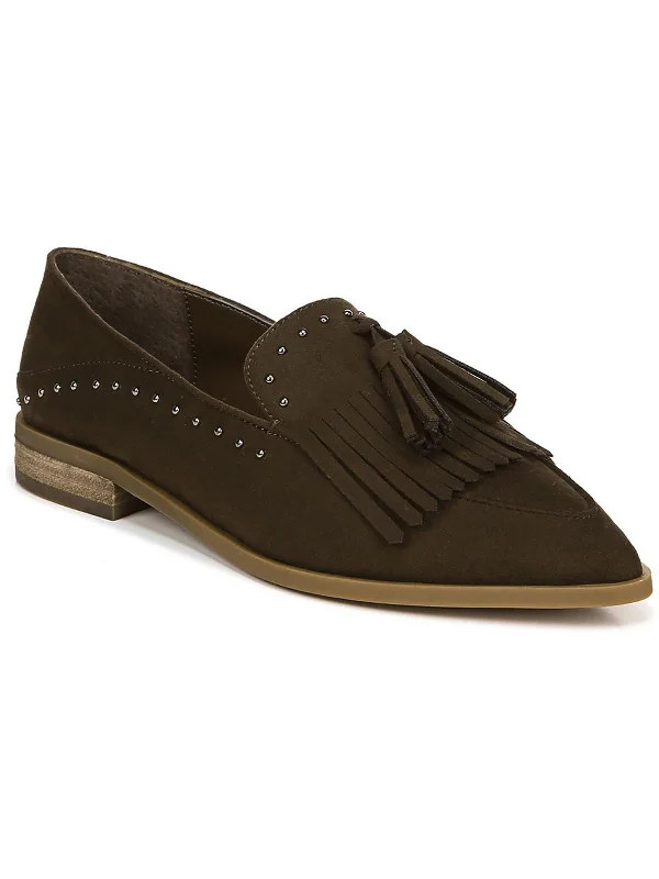 Jessa Womens Suede Slip On Loafers