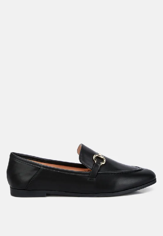 maurice semi casual faux leather loafers