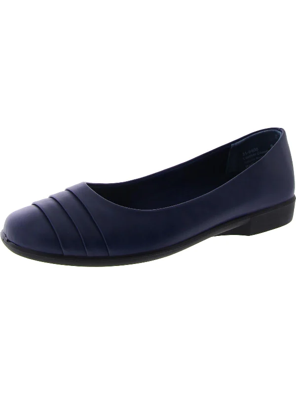 Peace Womens Faux Leather Comfort Insole Loafers