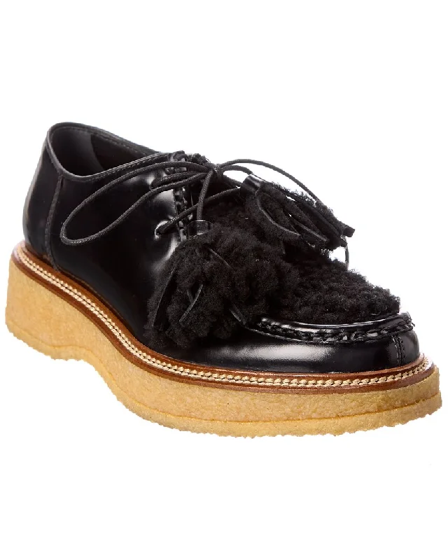 TOD’s Fringed Patent Platform Loafer