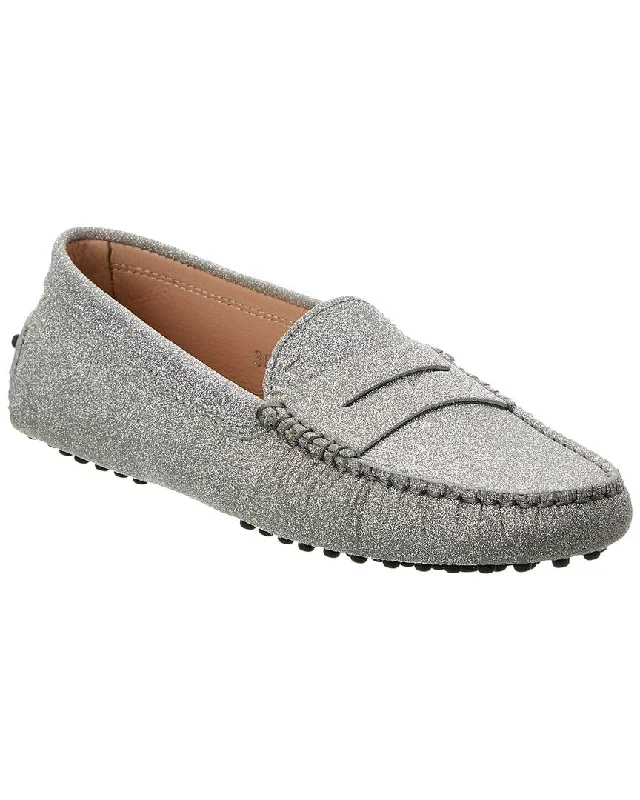 TOD’s Gommini Glitter Leather Loafer