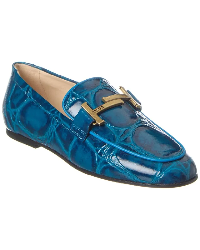 TOD’s T Logo Leather Loafer