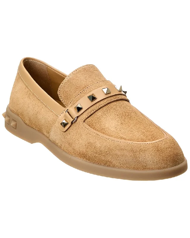 Valentino Leisure Flows Suede & Leather Loafer