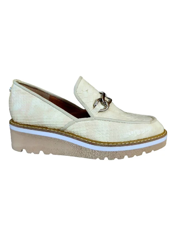 Women's Tabitha Wedge Loafers In Oyster