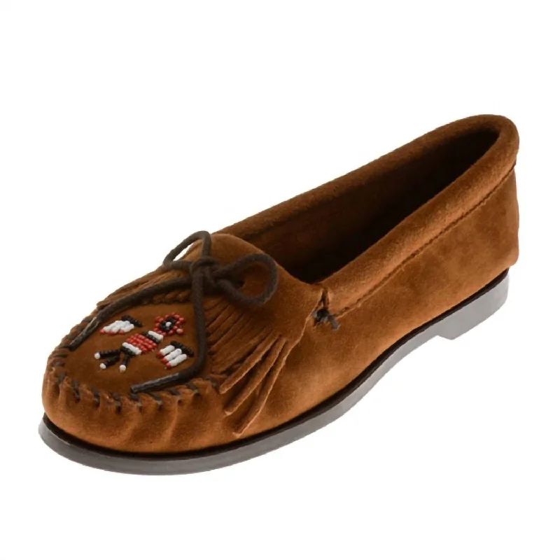 Women's Thunderbird Boat Sole Moccasin In Brown