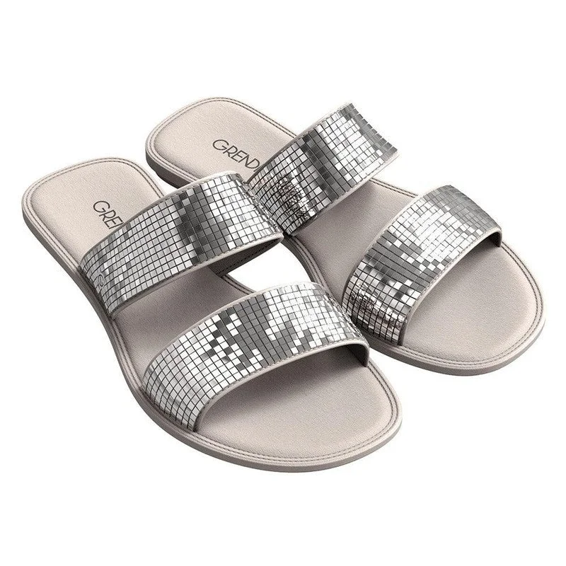 Grendha Layla Push In Sandals - Silver