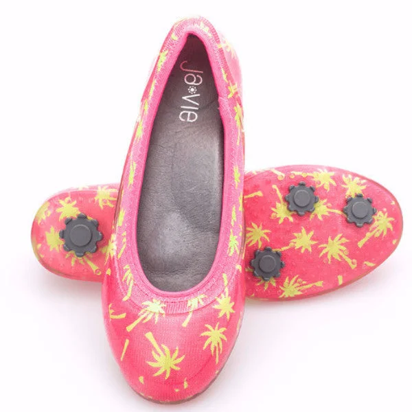 ja-vie palm tree jelly flats shoes