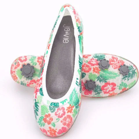 ja-vie tropical jelly flats shoes